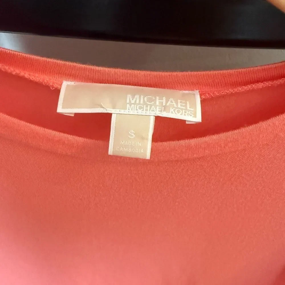 Michael Kors Coral Sleeveless Top, women’s small